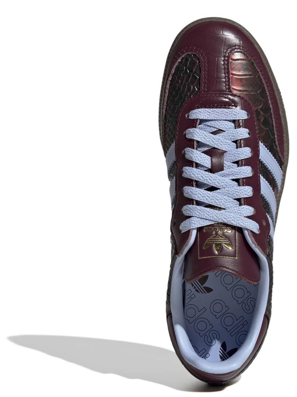 🩵🍷 ADIDAS SAMBA MAROON SNAKESKIN 🍷🩵 - Picture 3 of 4